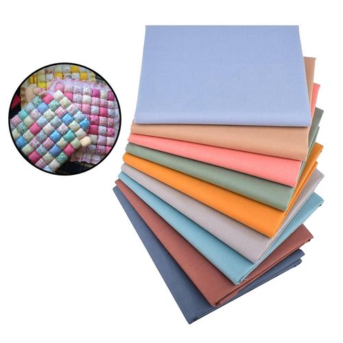 9Pc 100% Cotton Fabric Squares Bundle for DIY Sewing Quilting
