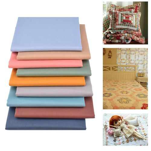 9Pc 100% Cotton Fabric Squares Bundle for DIY Sewing Quilting