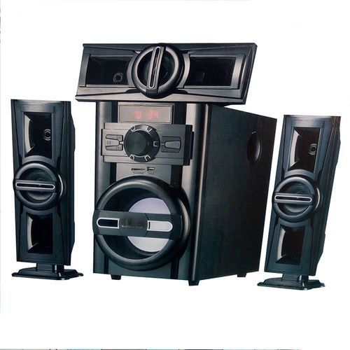 3.1 Multi Media FM Radio Sub Woofer - Black