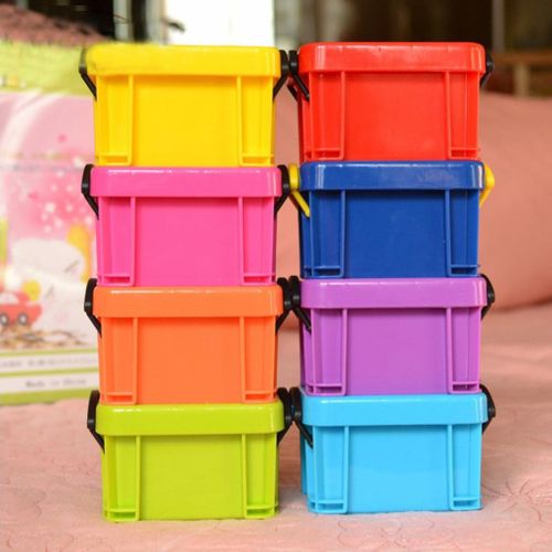 2x Mini Memory Lock Boxes Accessories Tools Organizer