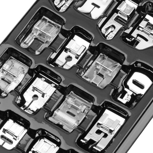 Sewing Machine Presser Feet Set 16PCS Professional Sewing Crafting Presser Foot Feet for Janome Brother Singer Sewing Machine Parts & Accessories Blind Stitch Darning Presser Feet Kit NO5114