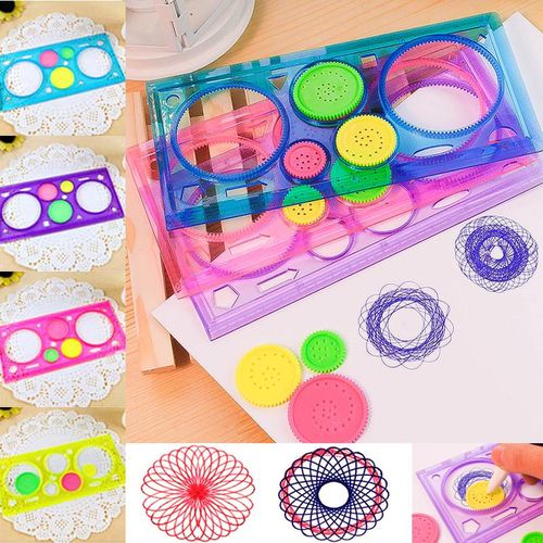 Painting Multi-function Interesting Puzzle Children Drawing Plastic Ruler Can Improve Start Work Ability NO5248