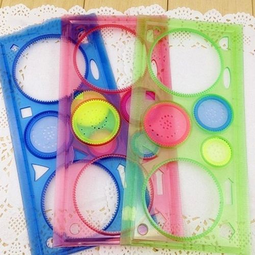 Painting Multi-function Interesting Puzzle Children Drawing Plastic Ruler Can Improve Start Work Ability NO5248
