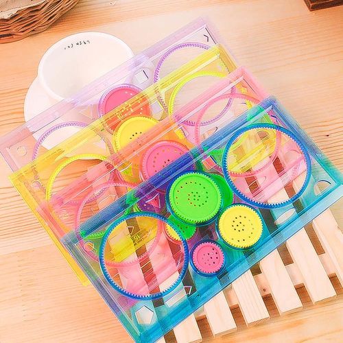 Painting Multi-function Interesting Puzzle Children Drawing Plastic Ruler Can Improve Start Work Ability NO5248