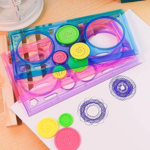 Painting Multi-function Interesting Puzzle Children Drawing Plastic Ruler Can Improve Start Work Ability NO5248