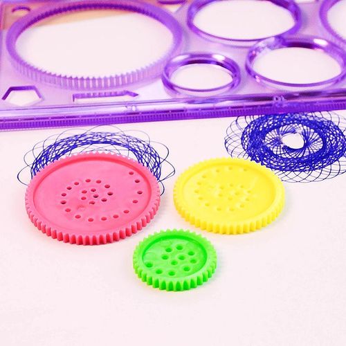 Painting Multi-function Interesting Puzzle Children Drawing Plastic Ruler Can Improve Start Work Ability NO5248