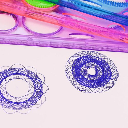 Painting Multi-function Interesting Puzzle Children Drawing Plastic Ruler Can Improve Start Work Ability NO5248
