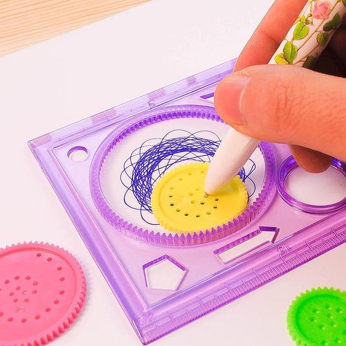 Painting Multi-function Interesting Puzzle Children Drawing Plastic Ruler Can Improve Start Work Ability NO5248