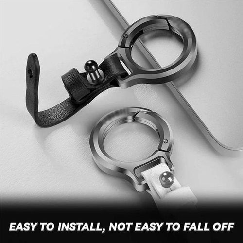 Keychain Waist Belt Buckle Carabiner Car Pendant Key Holder Luxury High-end Gifts Waist Hang Anti Loss Keychain-J_GRAY