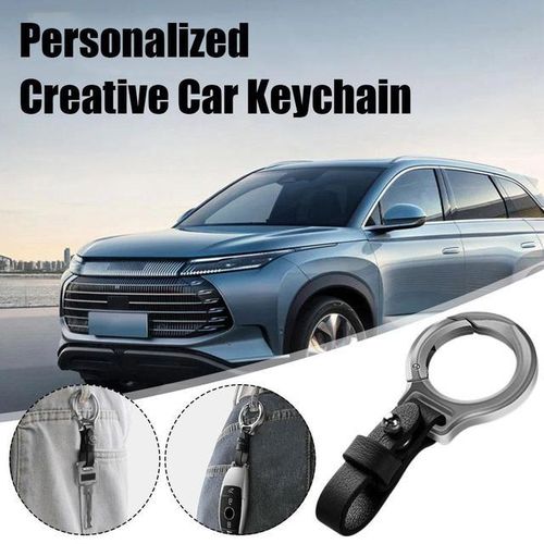 Keychain Waist Belt Buckle Carabiner Car Pendant Key Holder Luxury High-end Gifts Waist Hang Anti Loss Keychain-J_GRAY
