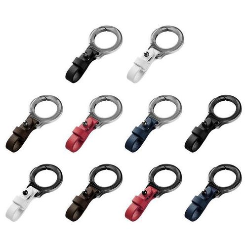 Keychain Waist Belt Buckle Carabiner Car Pendant Key Holder Luxury High-end Gifts Waist Hang Anti Loss Keychain-J_GRAY