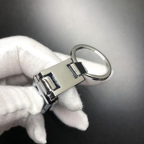 1Pcs Best Chrome Key Chain Fit For Lexus Car Auto GS LS IS RS GX ES Series Keychain Stainless Steel Car Key Ring Charms-ES_WHITE