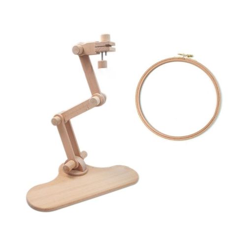 Adjustable Embroidery Hoop Holder Stitch Stand Lap Frames Rotated Table Stand For Needlework Diy Project Sewing