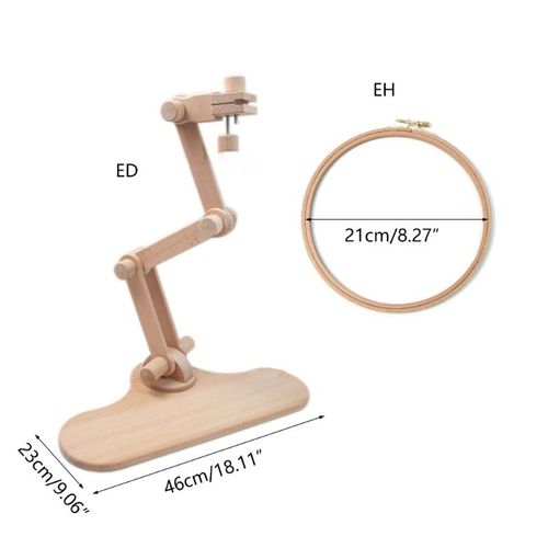 Adjustable Embroidery Hoop Holder Stitch Stand Lap Frames Rotated Table Stand For Needlework Diy Project Sewing