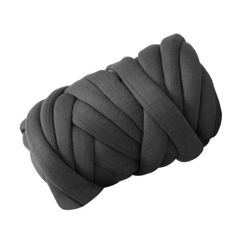 Cotton Polyester Chunky Yarn Tube Giant Yarn Arm Deep Gray