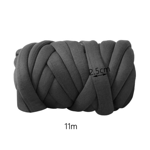 Cotton Polyester Chunky Yarn Tube Giant Yarn Arm Deep Gray