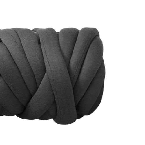 Cotton Polyester Chunky Yarn Tube Giant Yarn Arm Deep Gray