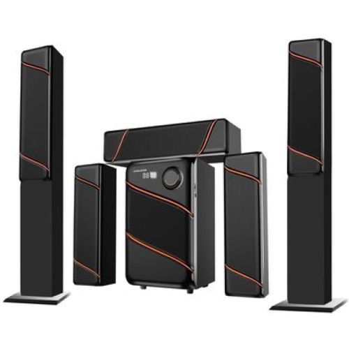 Global Star 5.1 Hometheatre Sound System With Very Clear Sound-Black