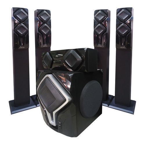 Golden Tech 5.1 Multimedia Speaker System Subwoofer - Black