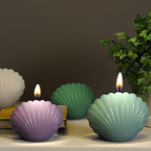 Scallop Shell Silicone DIY Candle Mold Mould Easy Clean S 6.4x3.5cm