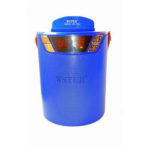 Wster WS-1660 Wireless Portable FM Radio Speaker - Blue