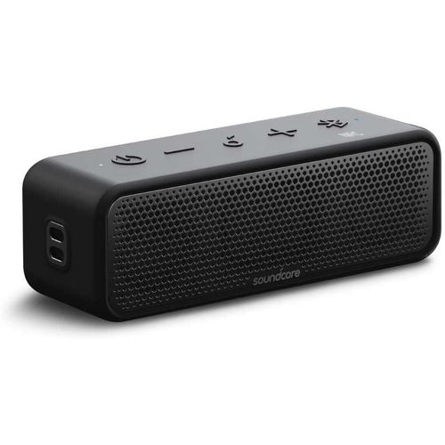 Anker Portable Soundcore Motion Wireless Bluetooth Speaker Soundcore Select 2 16W High Power, IPX7 Waterproof, Bluetooth 5, Up to 20 Hours Playback PartyCast USB-C with Dual-Driver 24H Playtime Built-In- Black