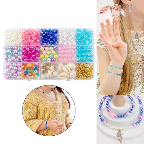 Bracelet Beads Kit 15 Grids DIY Beaded Bracelet DIY Trendy
