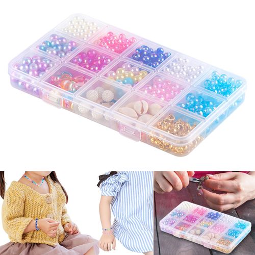 Bracelet Beads Kit 15 Grids DIY Beaded Bracelet DIY Trendy