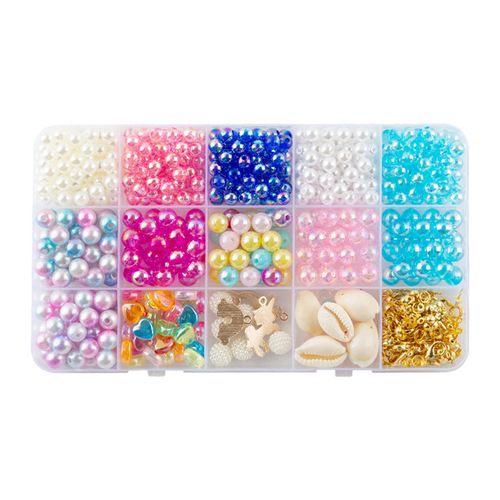 Bracelet Beads Kit 15 Grids DIY Beaded Bracelet DIY Trendy