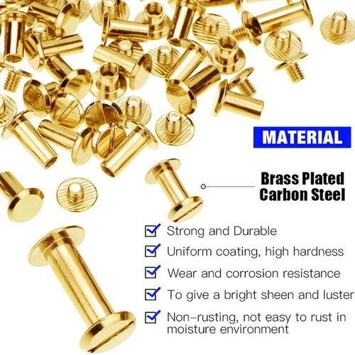 Craft Kits Chicago Screws Solid Nail Studs Rivets Bolt For Luggage Clothes Bag Strap Shoes Belt Decorations