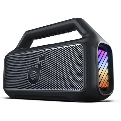 Anker Soundcore Bluetooth Speaker & Soundcore Boom 2 Outdoor Speaker, 80W, Subwoofer, BassUp 2.0, 24H Playtime, IPX7 Waterproof, Floatable, RGB Lights, USB-C, Custom EQ, Bluetooth 5.3
