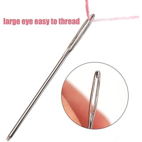 9 Pcs Large Eye Blunt Sewing Cross Stitch Knitting Needle Handmade Embroidery Thread Needle Household Sewing Accessories