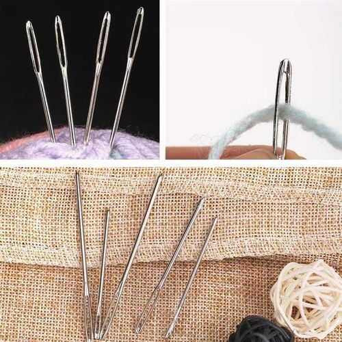 9 Pcs Large Eye Blunt Sewing Cross Stitch Knitting Needle Handmade Embroidery Thread Needle Household Sewing Accessories