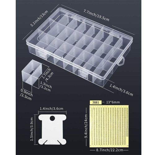 915 Generation 152Pcs Accessories Including Embroidery Thread Bobbins Organizer Box and Floss Number Sticker