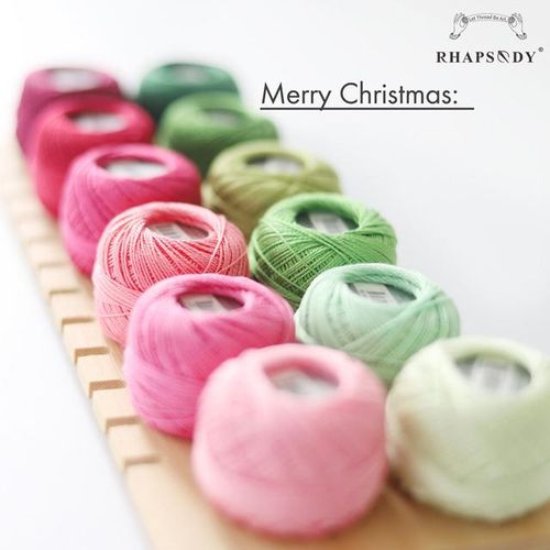 Rhapsody Premium Quality 12 Balls Size 8 Pearl Cotton Embroidery Thread For Cross Stitch Diy Crochet Mercerized Egyptian Cotton