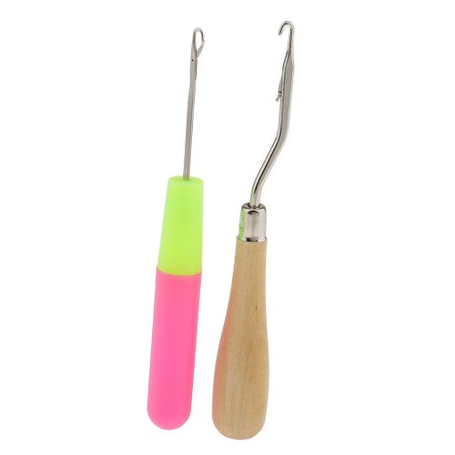2 Pieces Latch Crochet Hair Hook Tools For Carpet Making