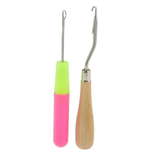 2 Pieces Latch Crochet Hair Hook Tools For Carpet Making