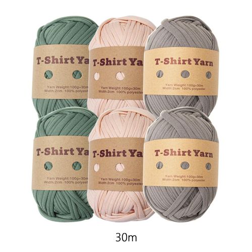 6 Pieces T Shirt Yarn Crocheting Tube Giant Yarn For Style