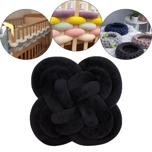 Chunky Yarn Hand Knitting Blanket Arm Knit Yarn For Rugs Making Black