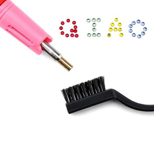 Hot Fix Rhinestones Set Eu/ Plug Hotfix Applicator 7 Tips -On Crystal Glass Rhinestone Strass For Garment Decorations