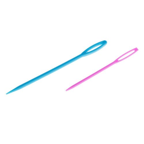 Plastic Handle Knitting Loom Hook & 2pcs Plastic Needles Set Knitting