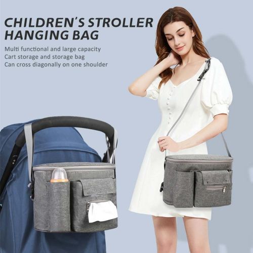 Large Baby Diaper Stroller Bag Multifunctional Outdoor Travel Mummy Bag For New Moms First Time Mom NO5287
