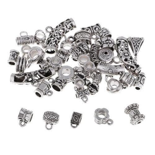 40 Pcs Vintage Bail Bead Charms DIY Necklace Bracelet NO5119