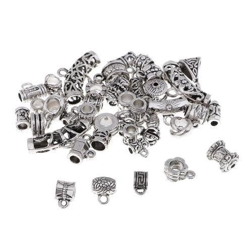 40 Pcs Vintage Bail Bead Charms DIY Necklace Bracelet NO5119