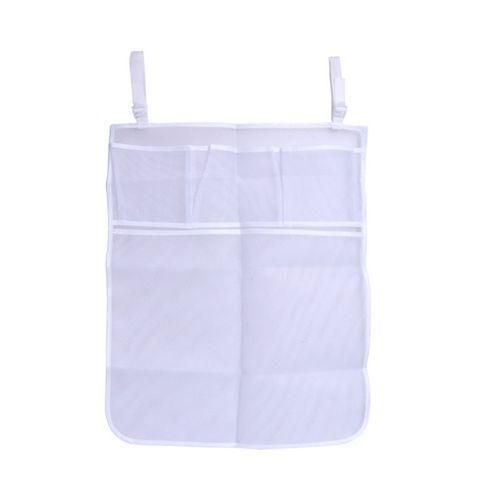 No.4Baby Crib Mesh Bag Newborn Bedside Pouch Bumper