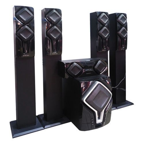 Golden Tech 5.1 Channel Multimedia System/Sub-woofer - Black