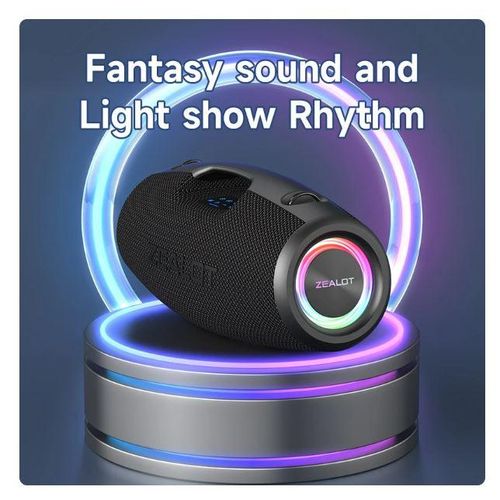 Zealot High Power Portable Bluetooth Speaker Outdoor Wireless Heavy Bass Stereo Subwoofer