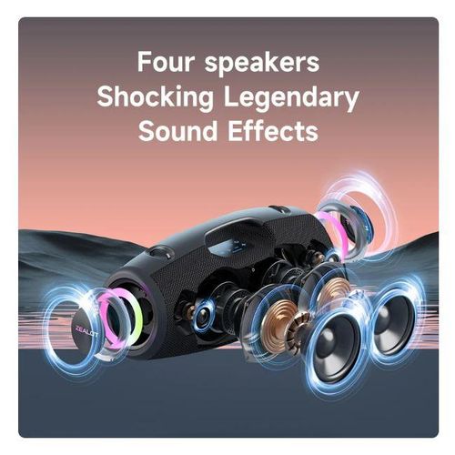 Zealot High Power Portable Bluetooth Speaker Outdoor Wireless Heavy Bass Stereo Subwoofer
