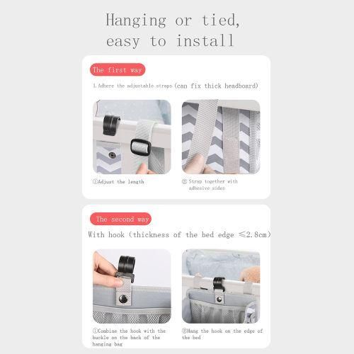Hanging Diaper Caddy Organizer Baby Hanging Diaper Stacker