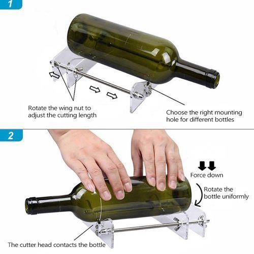 DIY Glass Bottle Cutter Adjustable Sizes Metal Glassbottle Cut Machine